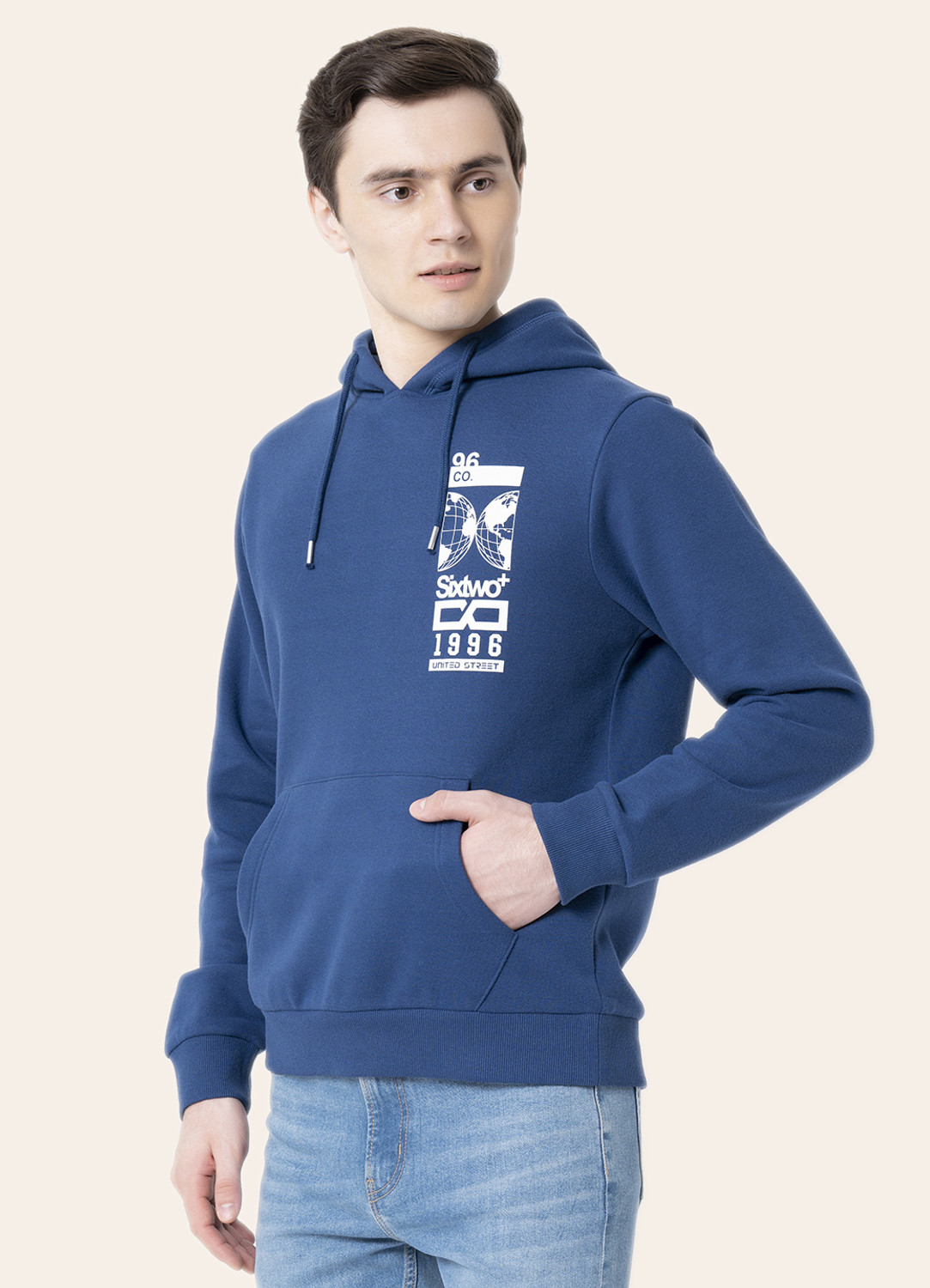 Image of RED TAPE Full Sleeve Graphic Print Men Sweatshirt