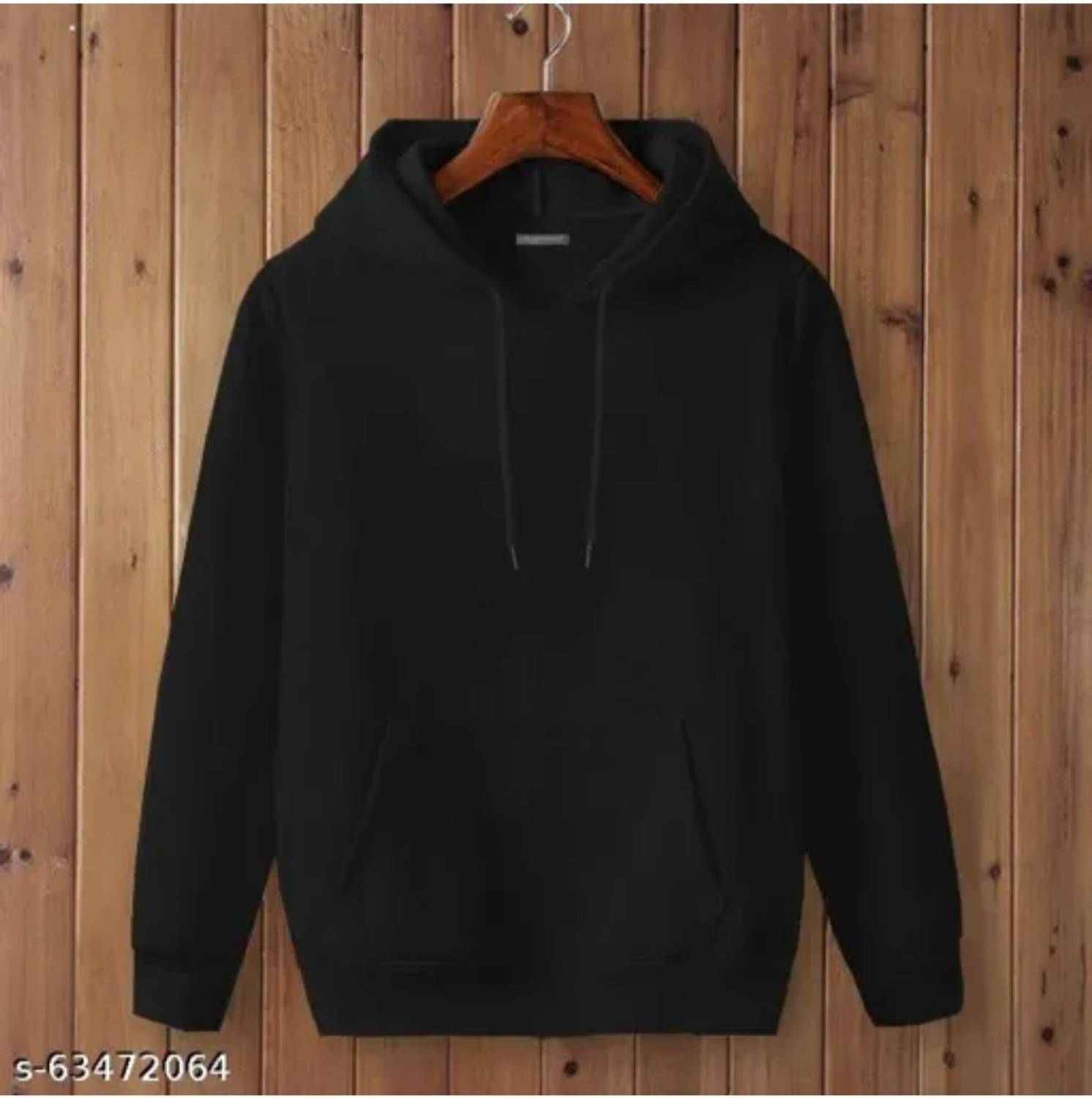 Sahuone Full Sleeve Solid Men Sweatshirt - Image 1