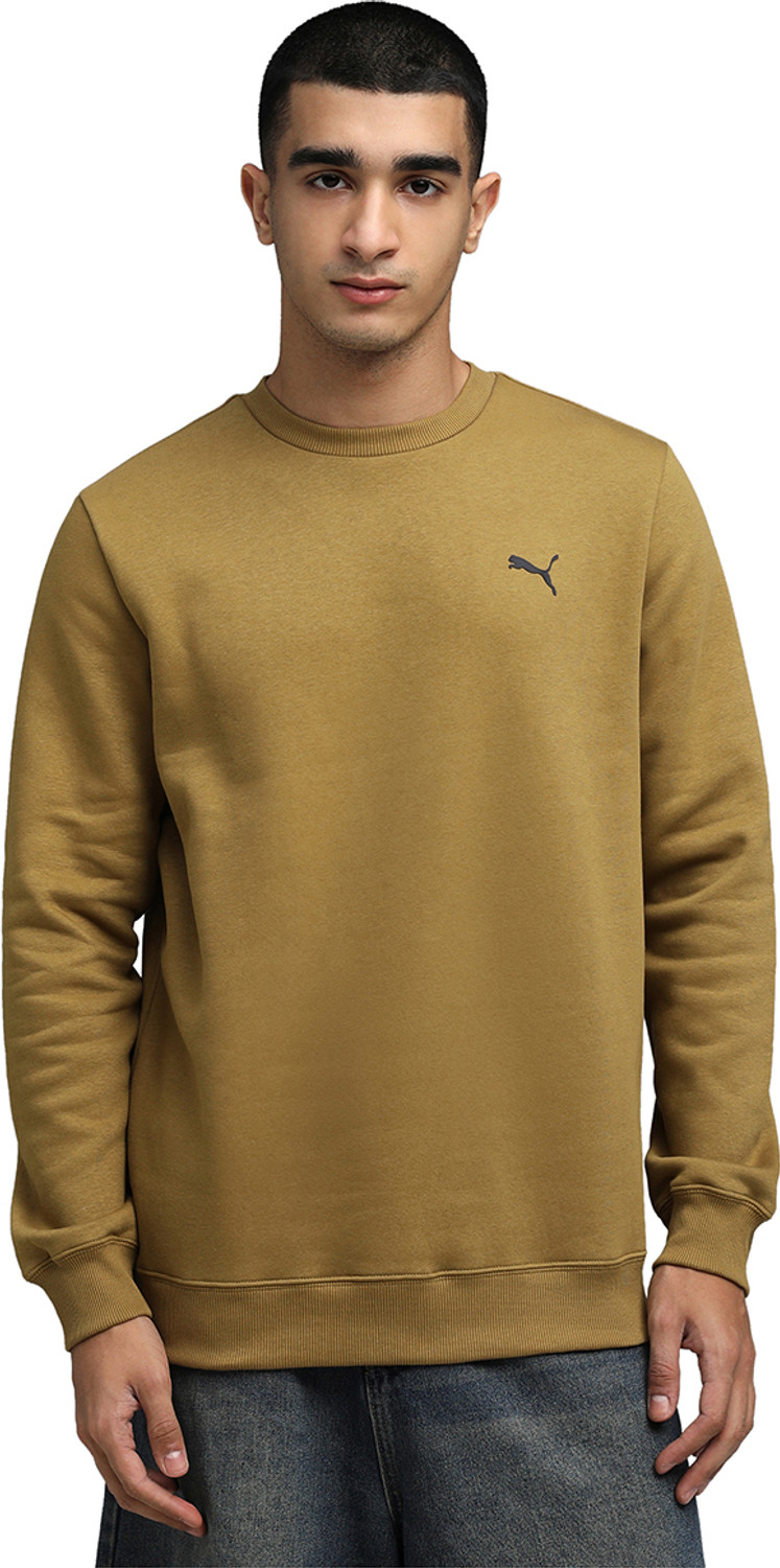 Image of PUMA Men Full Sleeve Solid Sweatshirt