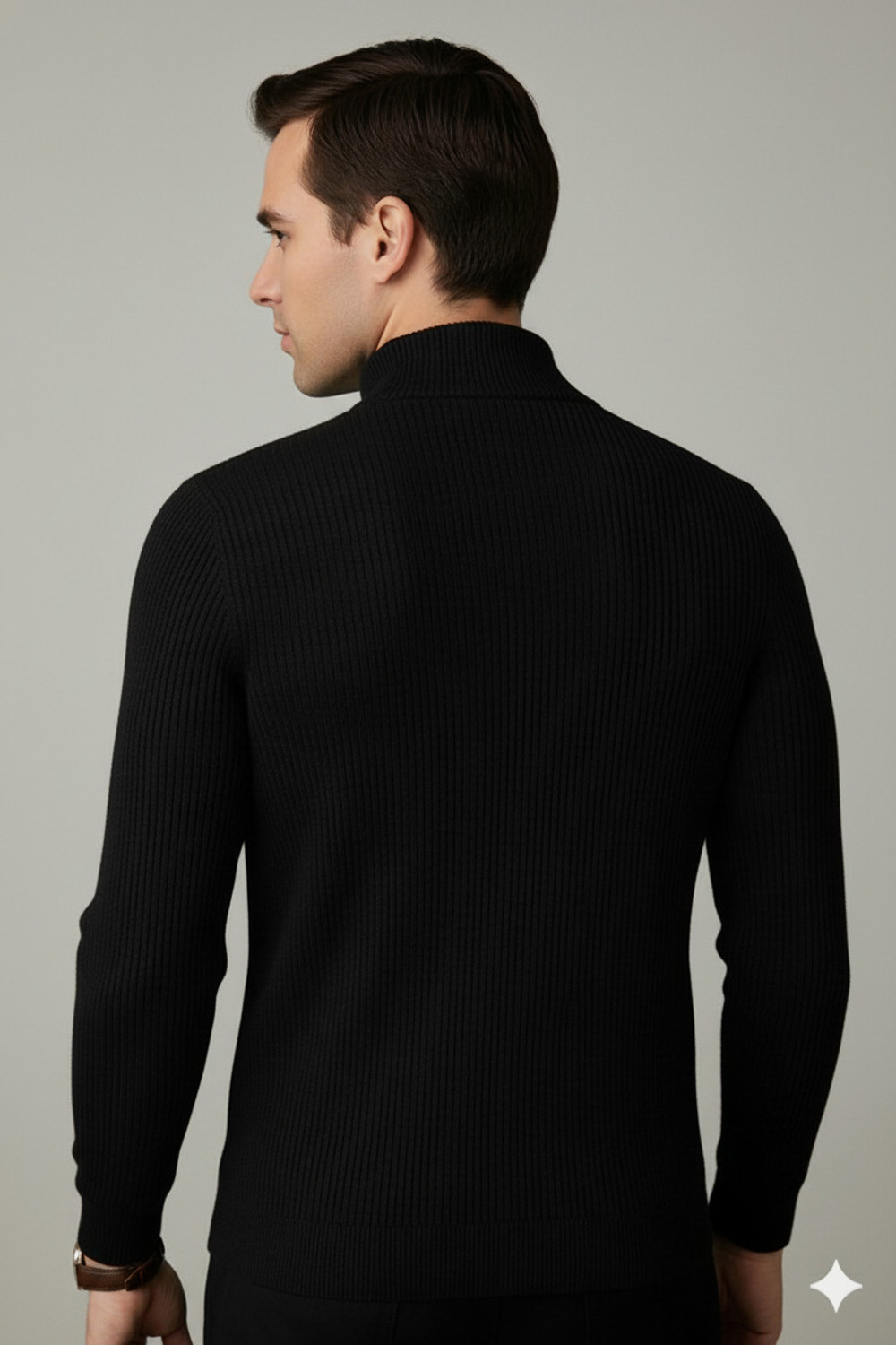 Image of Rufica Men Full Sleeve Self Design Sweatshirt