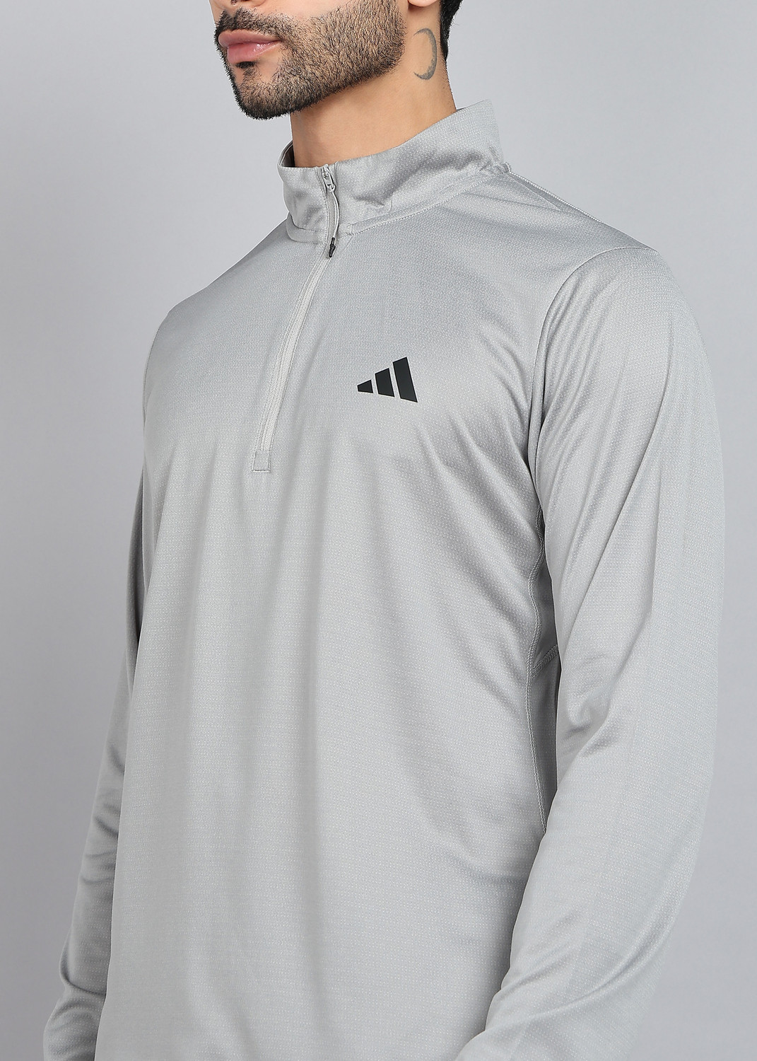 Image of ADIDAS Full Sleeve Self Design Men Sweatshirt