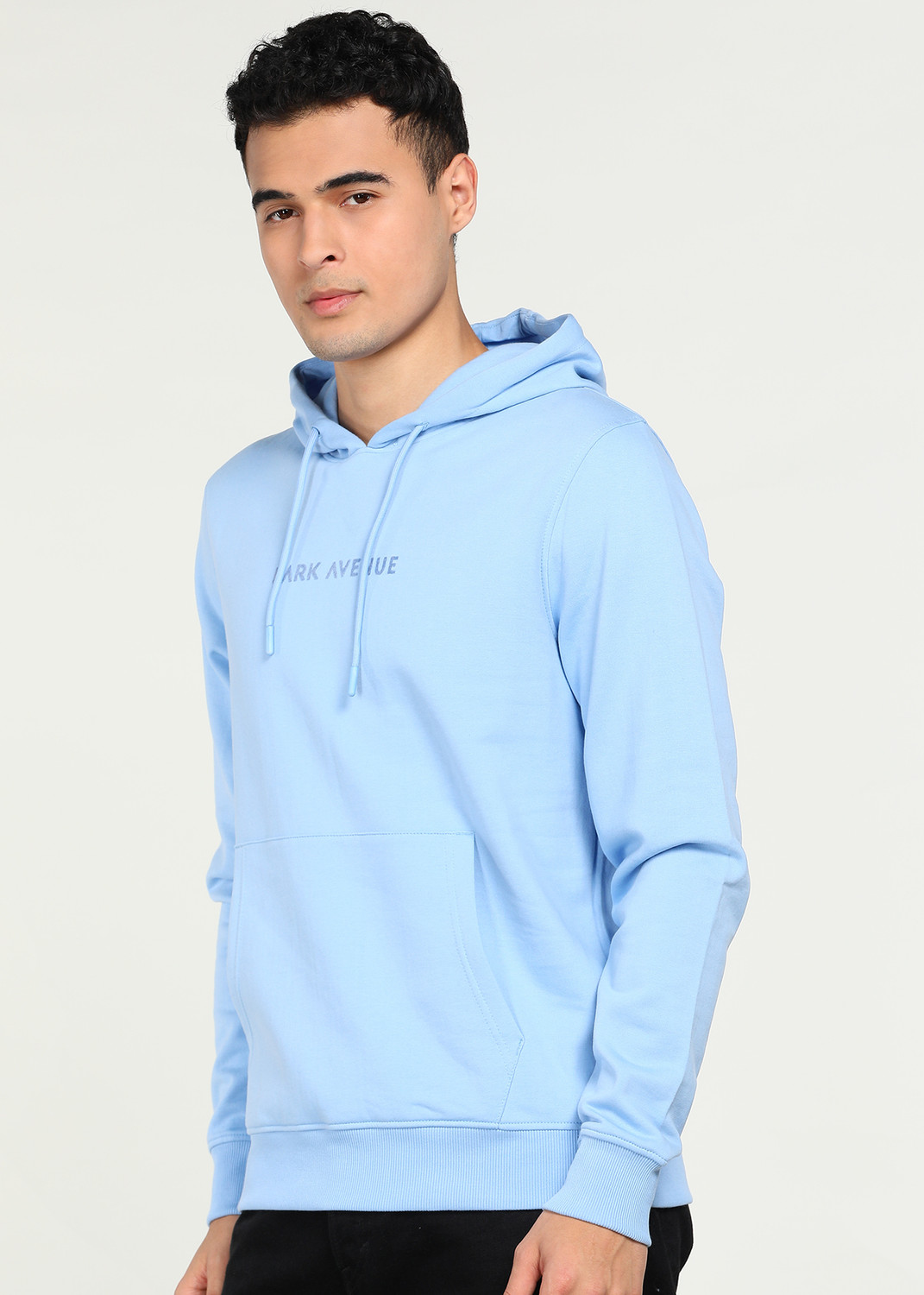 Image of PARK AVENUE Full Sleeve Solid Men Sweatshirt