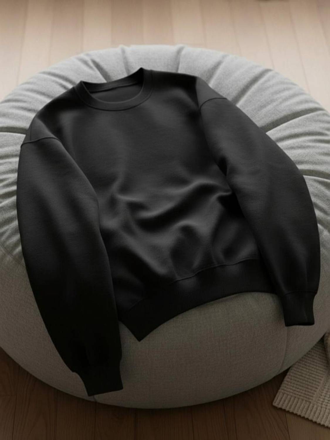 Attirea Full Sleeve Solid Men Sweatshirt