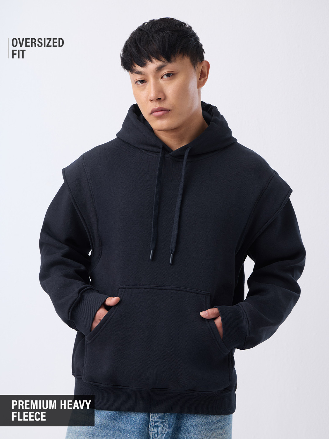 Image of The Souled Store Full Sleeve Solid Men Sweatshirt