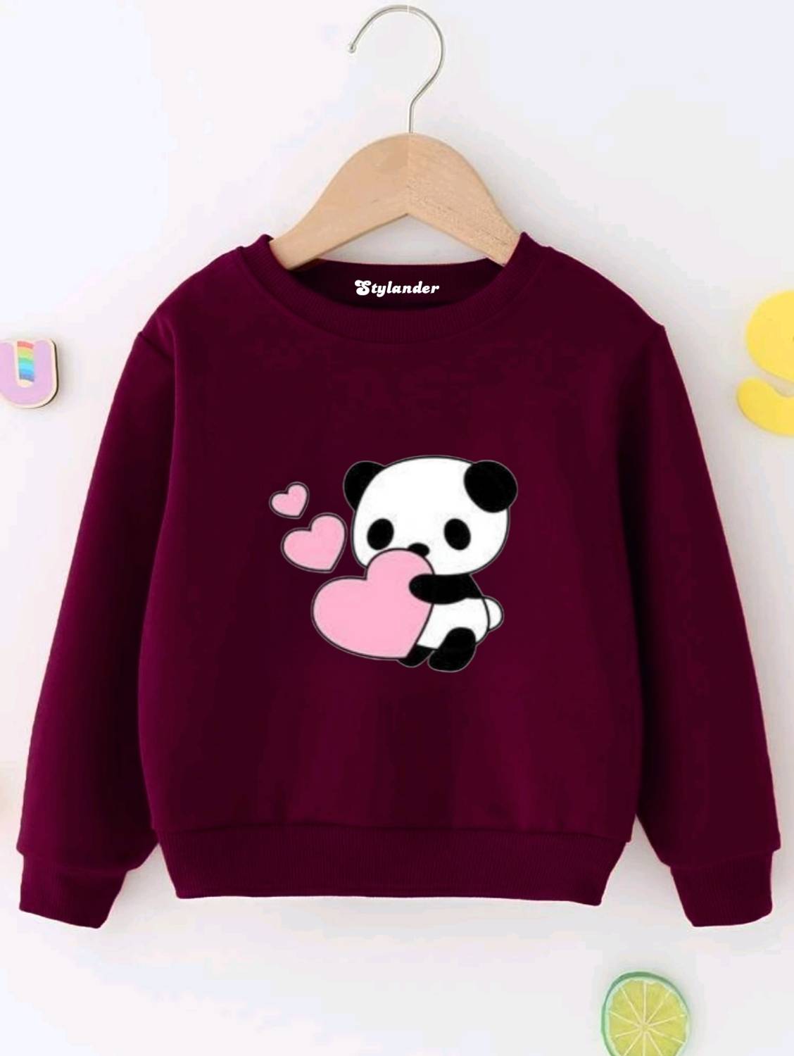 Bellame Full Sleeve Printed Girls Sweatshirt