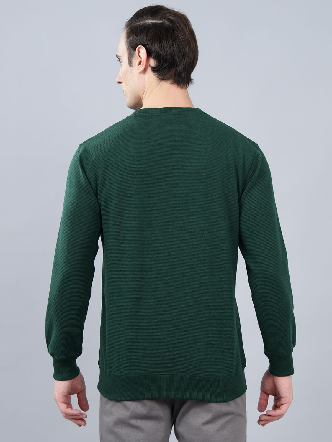 Image of CANTABIL Full Sleeve Self Design Men Sweatshirt