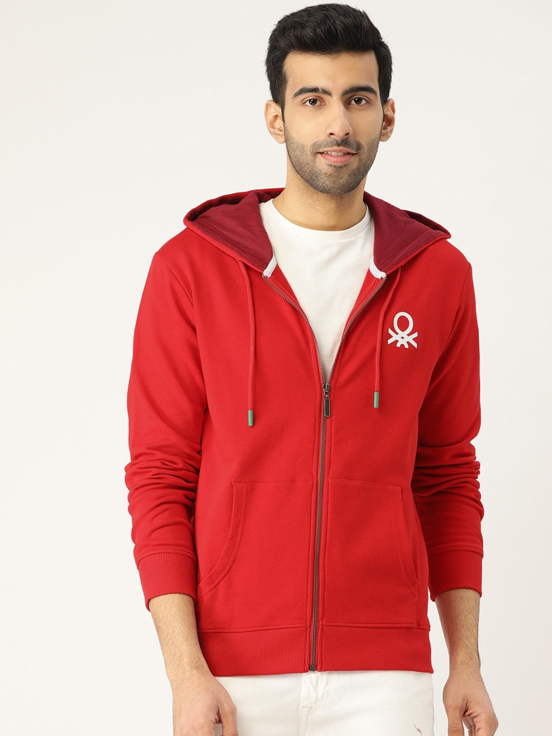 Image of United Colors of Benetton Full Sleeve Solid Men Sweatshirt