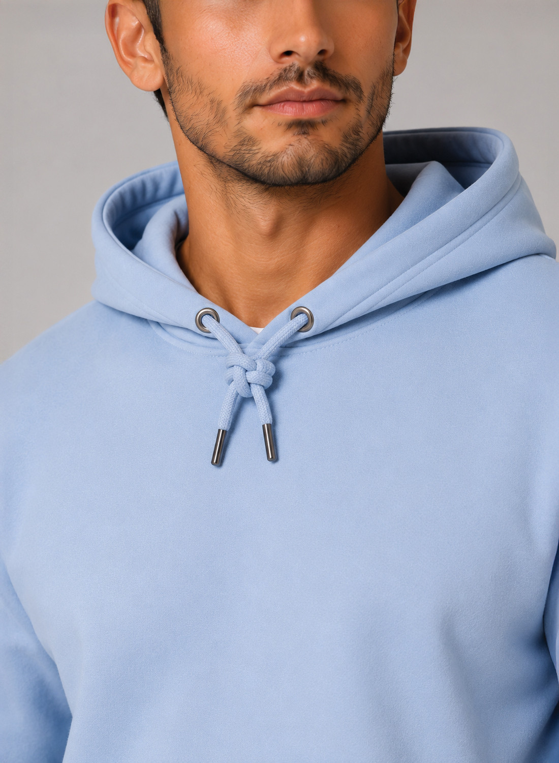 Image of ADRO Men Full Sleeve Solid Hooded Sweatshirt