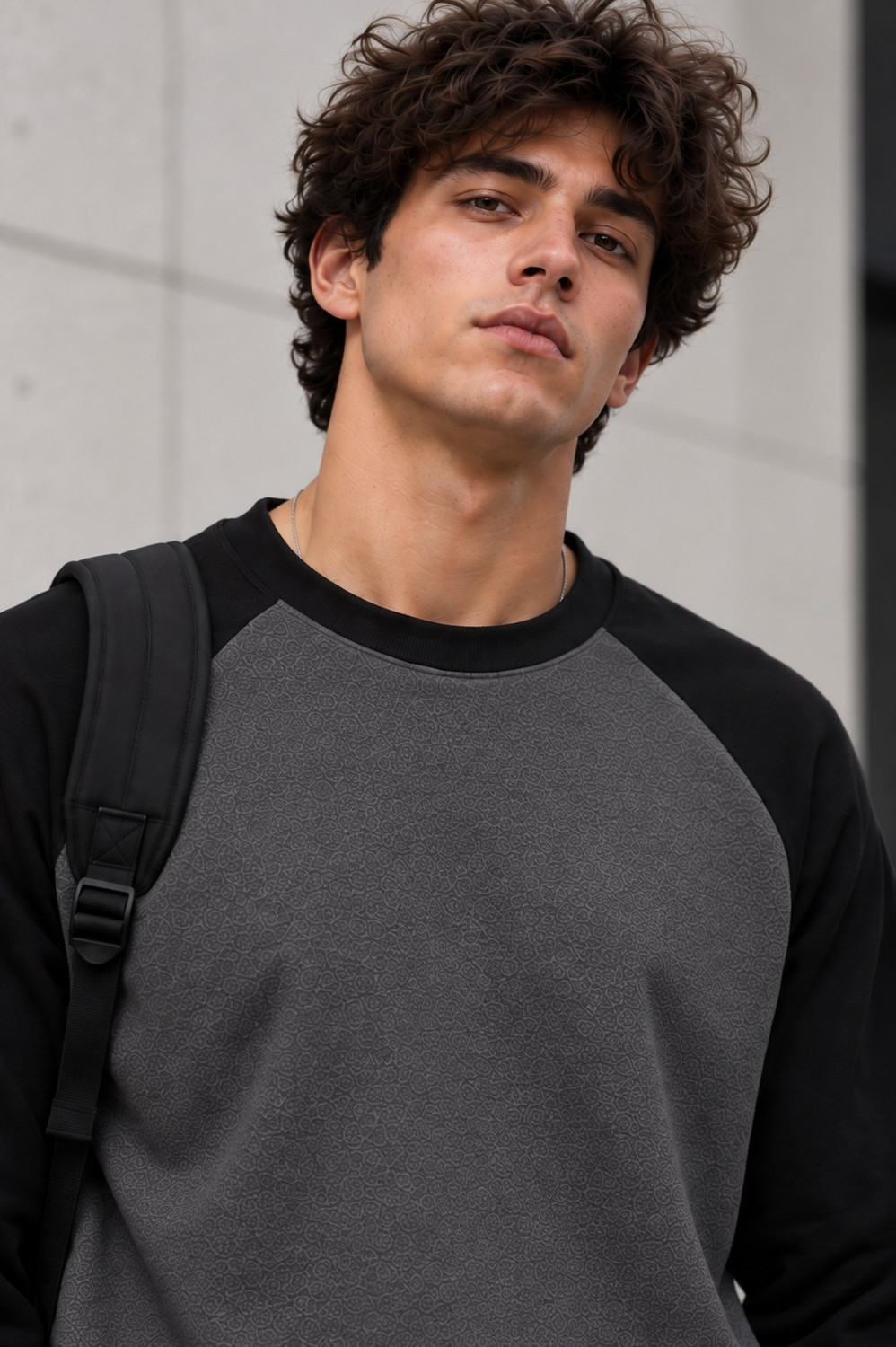 Image of JERKYN Men Full Sleeve Color Block Sweatshirt