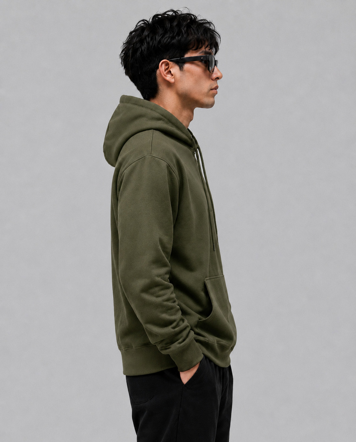 Image of TB Blue Full Sleeve Solid Men Sweatshirt