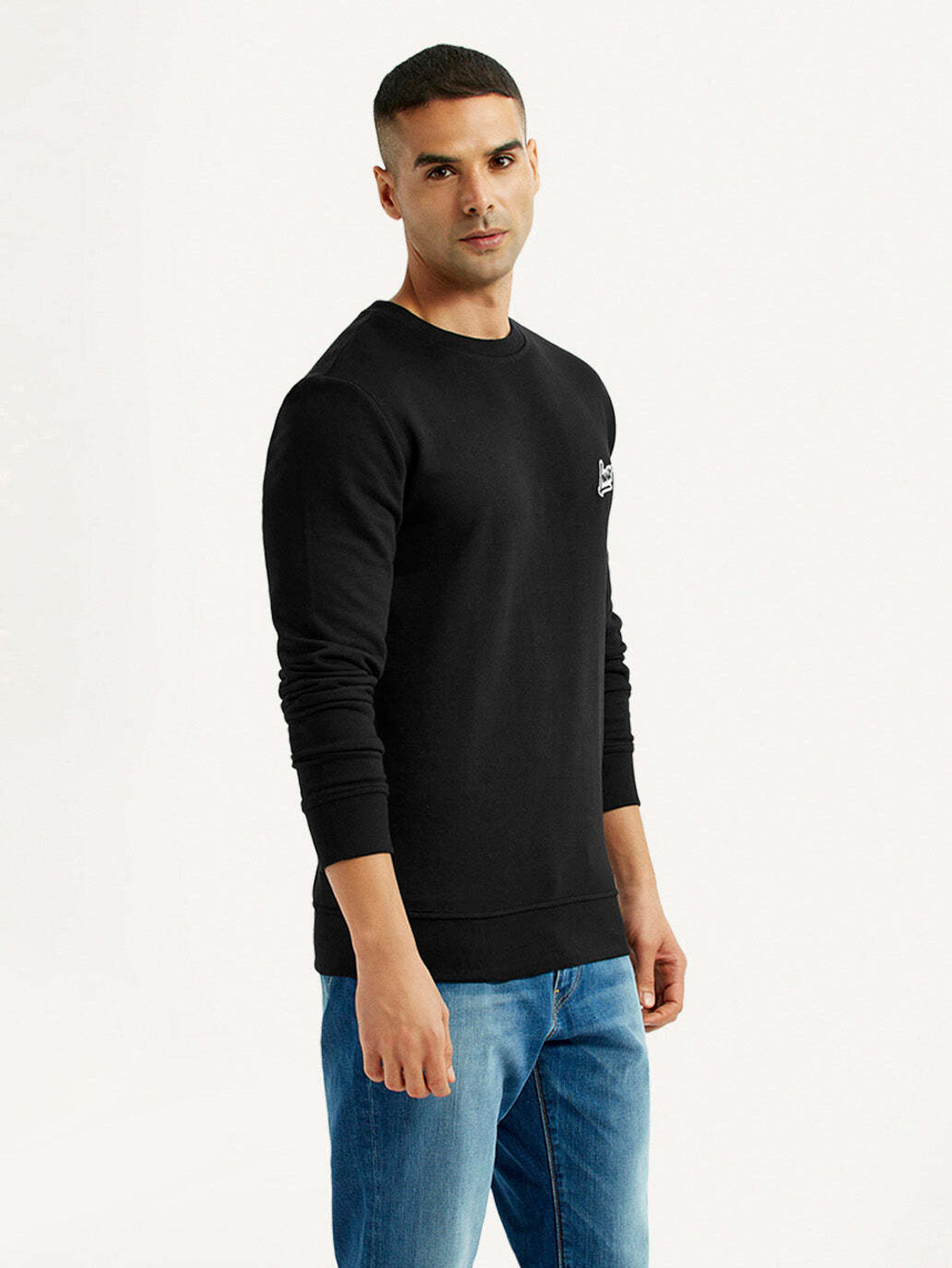 Image of LEVI'S Full Sleeve Graphic Print Men Sweatshirt