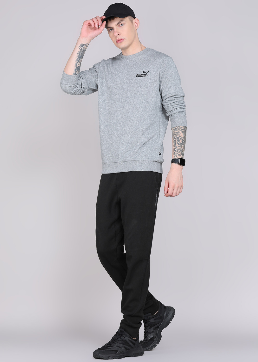 Image of PUMA Full Sleeve Solid Men Sweatshirt