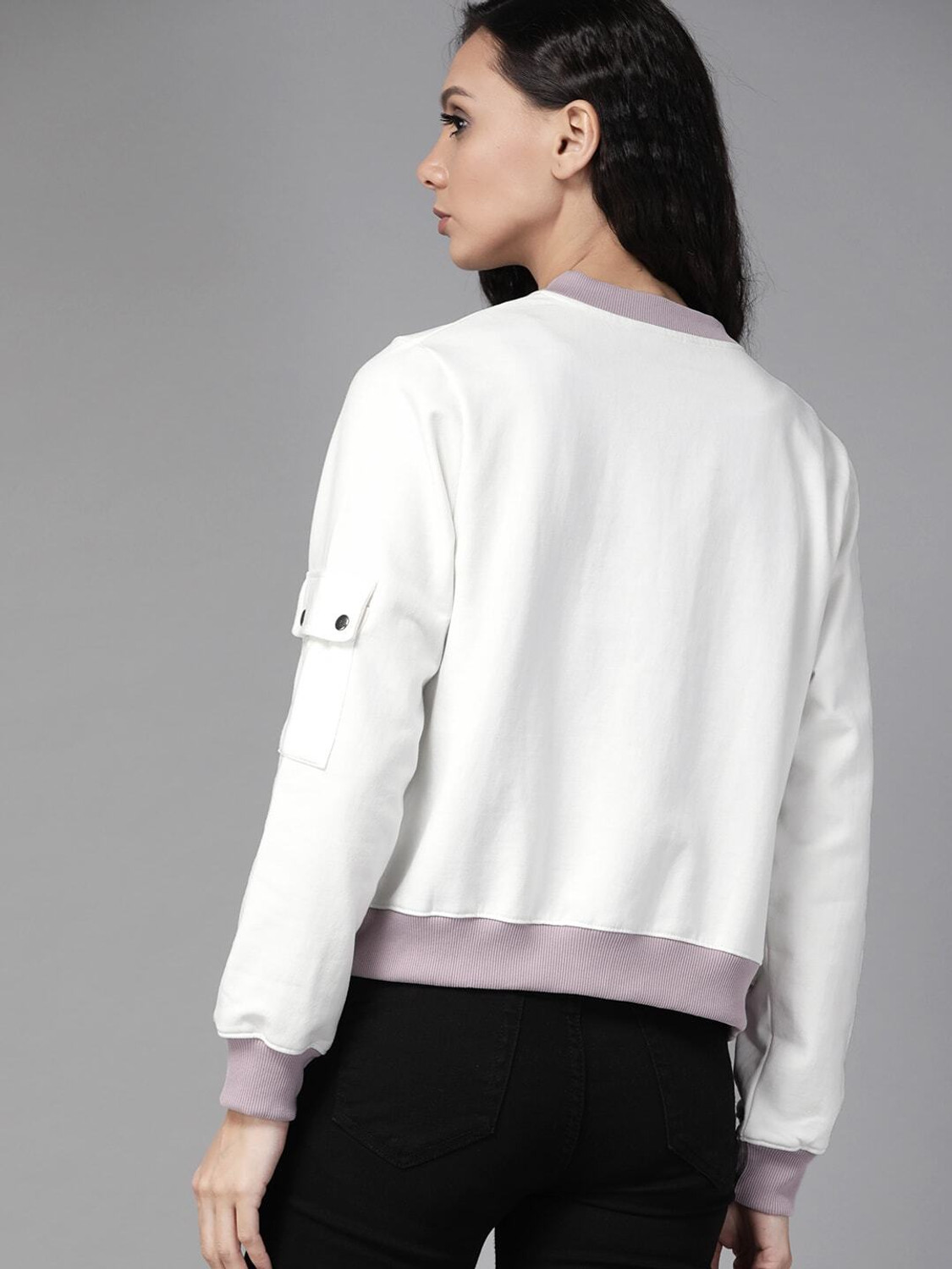 Image of Roadster Full Sleeve Solid Women Sweatshirt