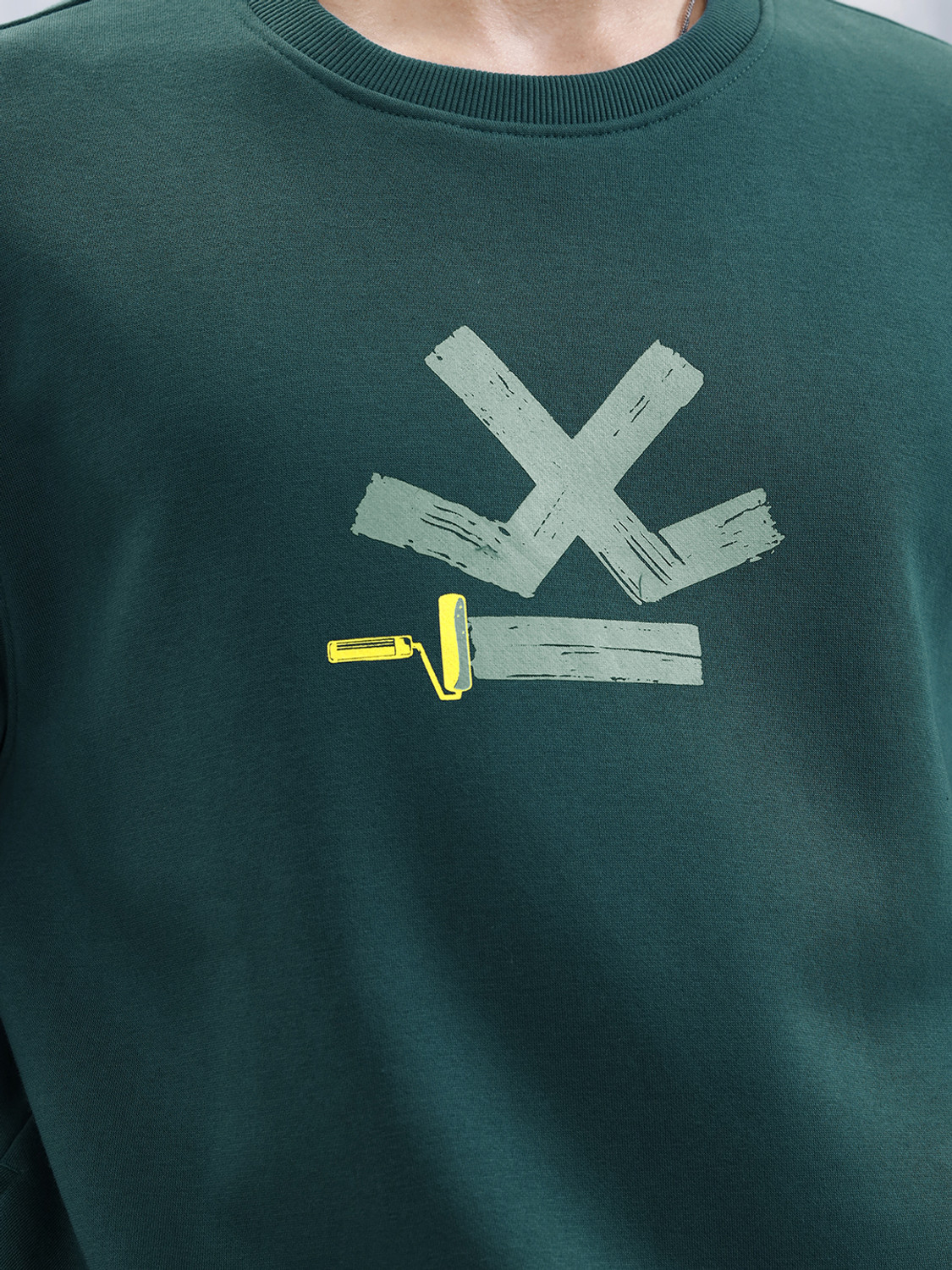 Image of WROGN Full Sleeve Printed Men Sweatshirt