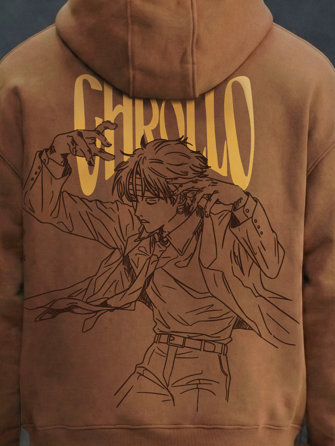 Image of WHITE HUSK Full Sleeve Printed Men Sweatshirt
