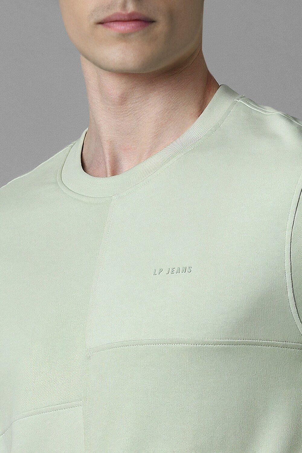 Image of Louis Philippe Jeans Full Sleeve Solid Men Sweatshirt