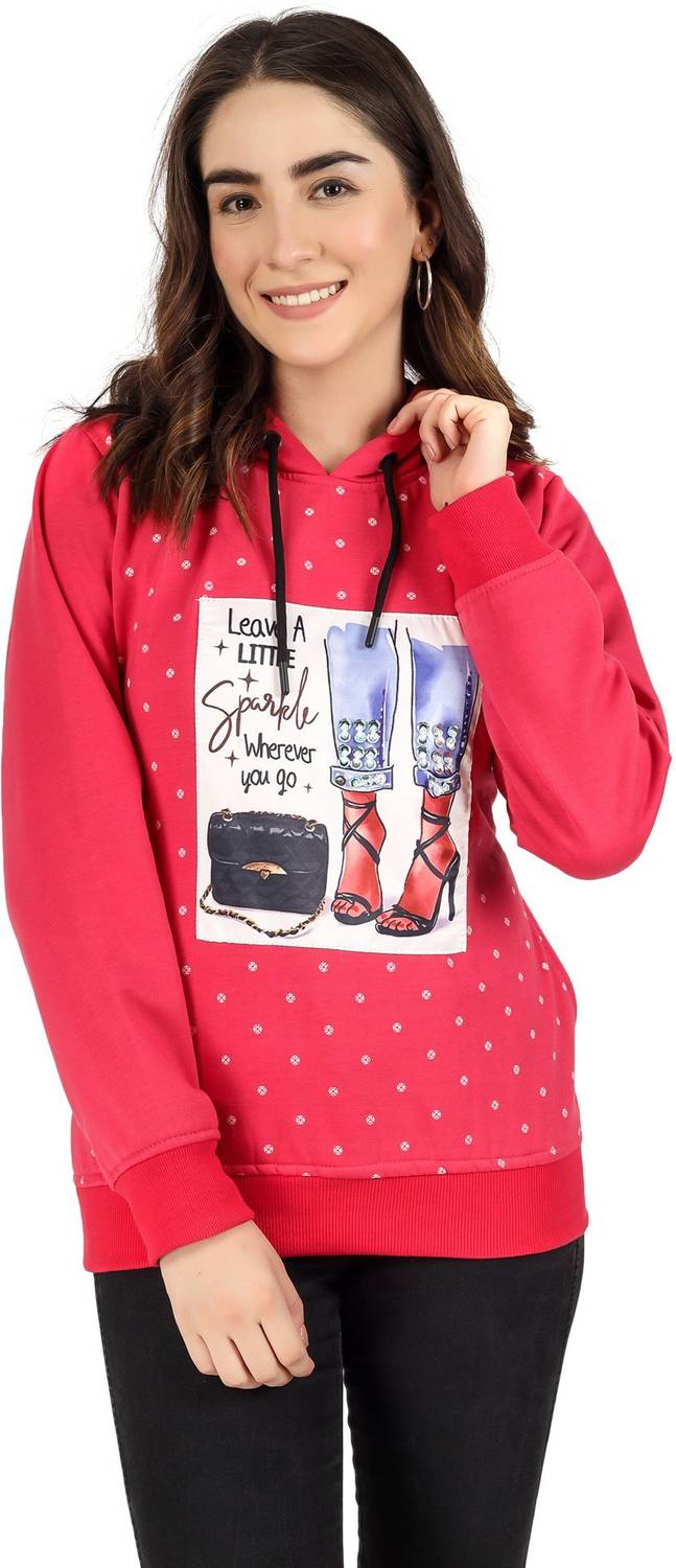 Blushh Collection Full Sleeve Graphic Print Women Sweatshirt