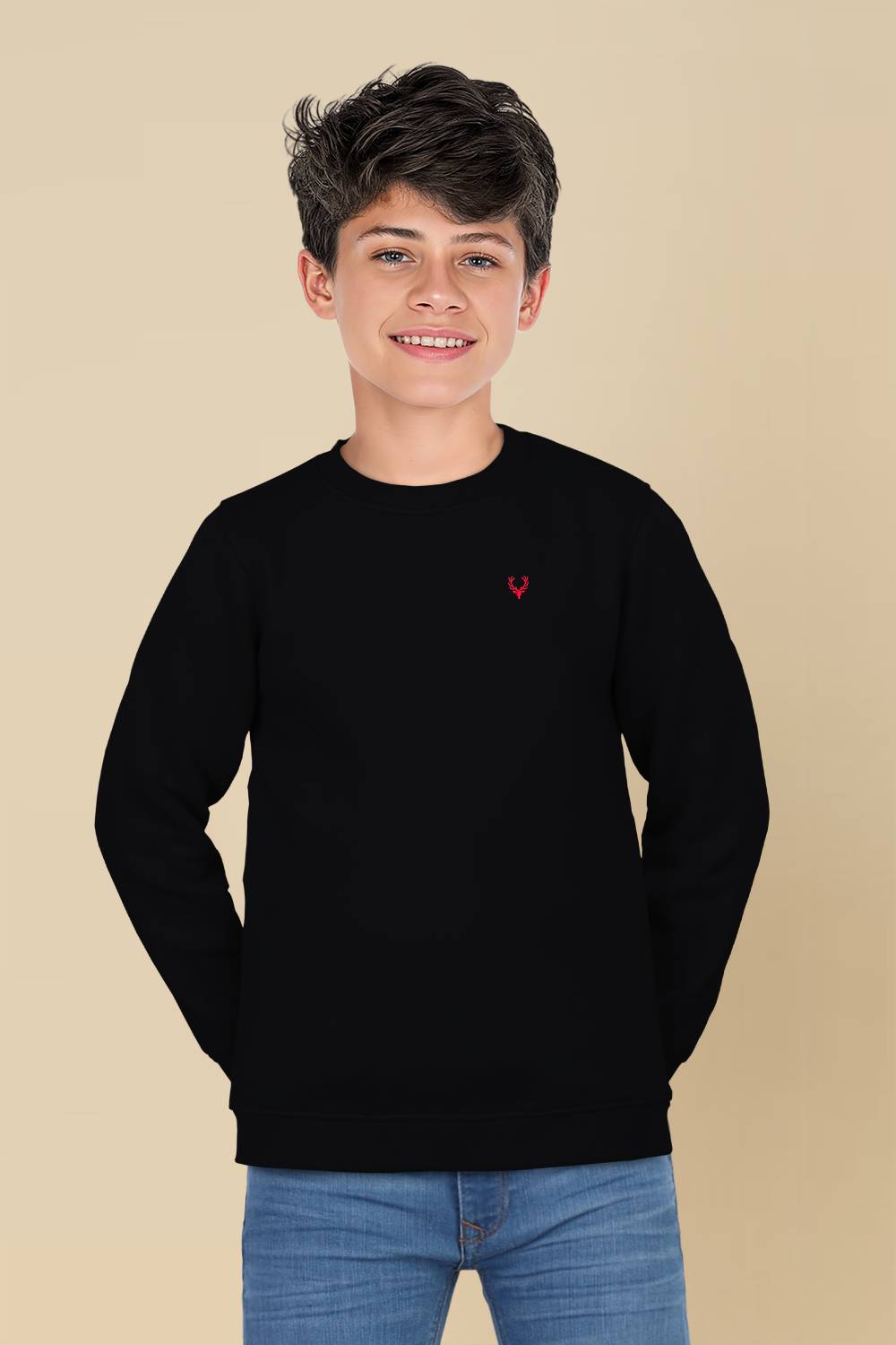 Allen Solly Full Sleeve Solid Boys Sweatshirt