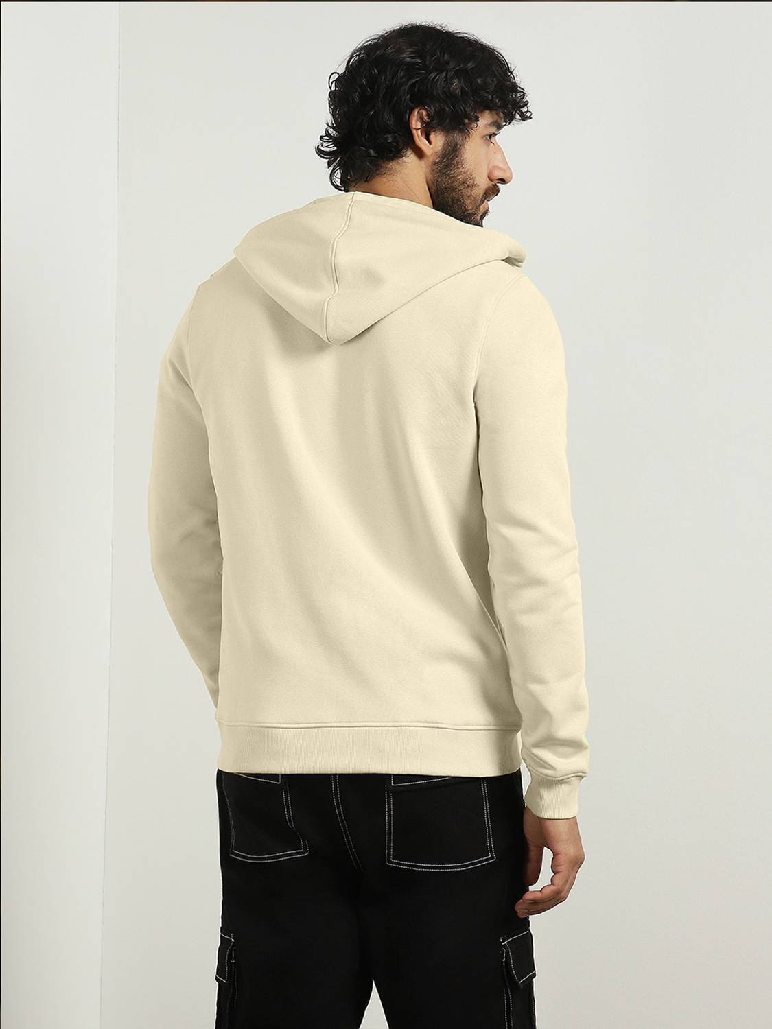 NOBERO Full Sleeve Solid Men Sweatshirt - Image 3