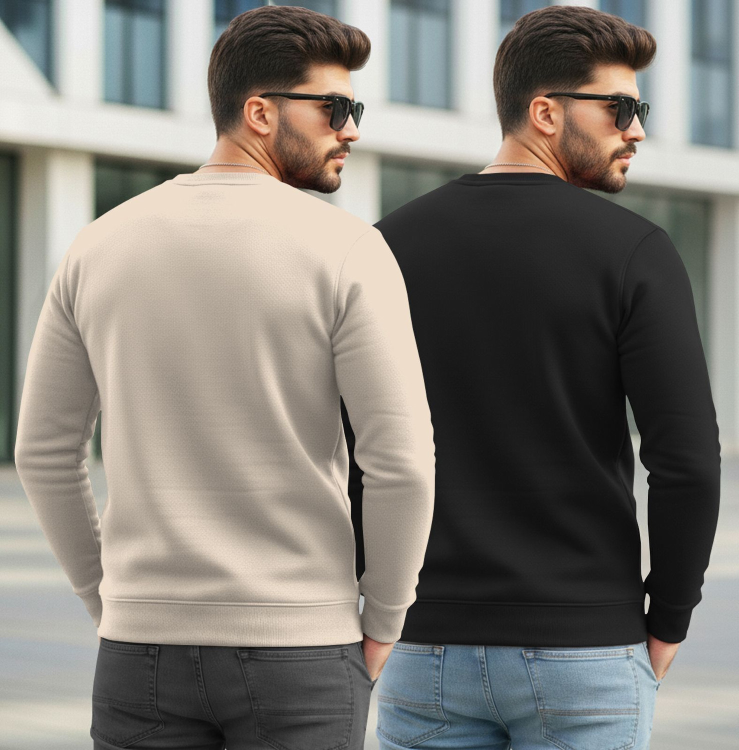 Image of TRIPR Full Sleeve Solid Men Sweatshirt