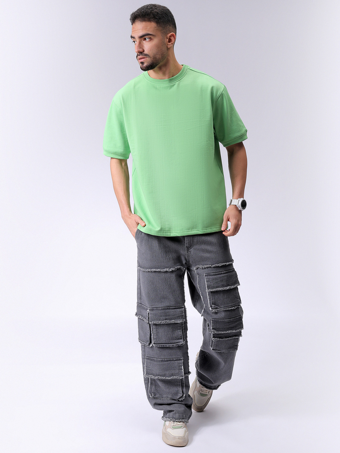 Image of The Indian Garage Co. Short Sleeve Solid Men Sweatshirt