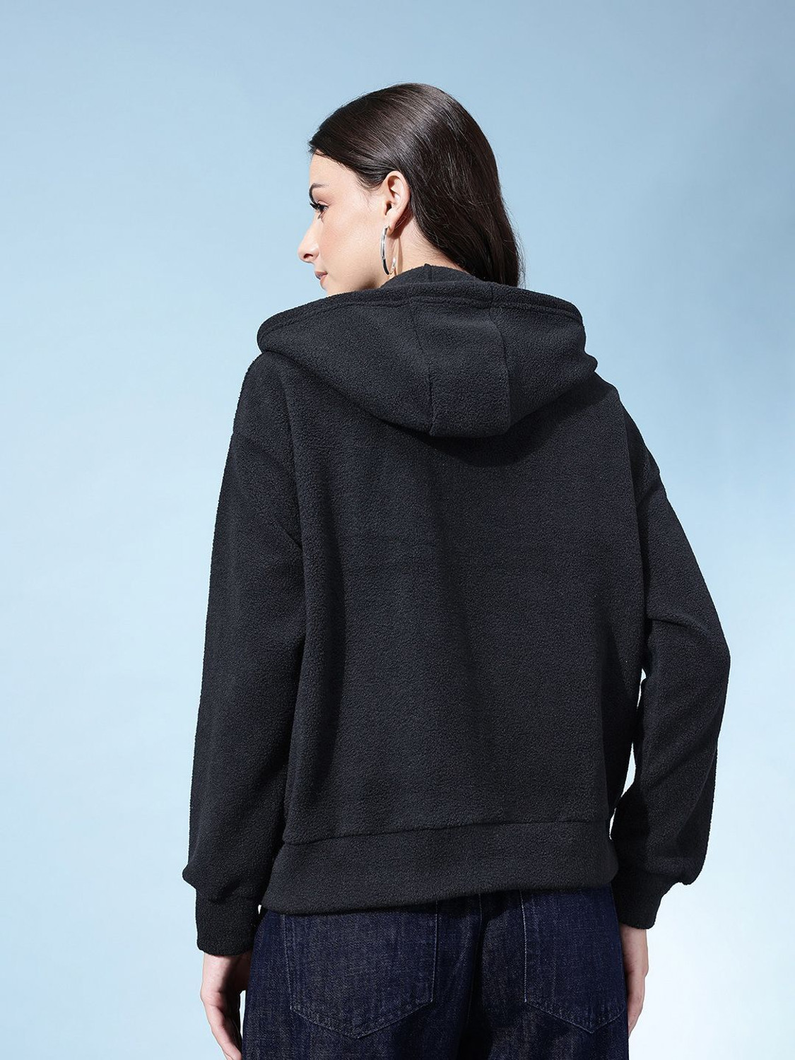 Image of Glitchez Full Sleeve Solid Women Sweatshirt