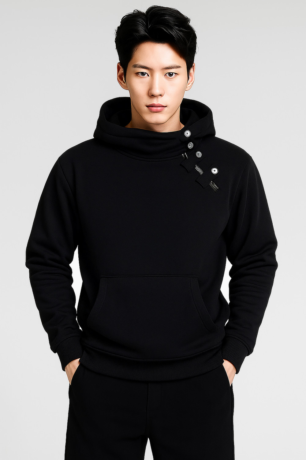Image of JUGULAR Full Sleeve Solid Men Sweatshirt