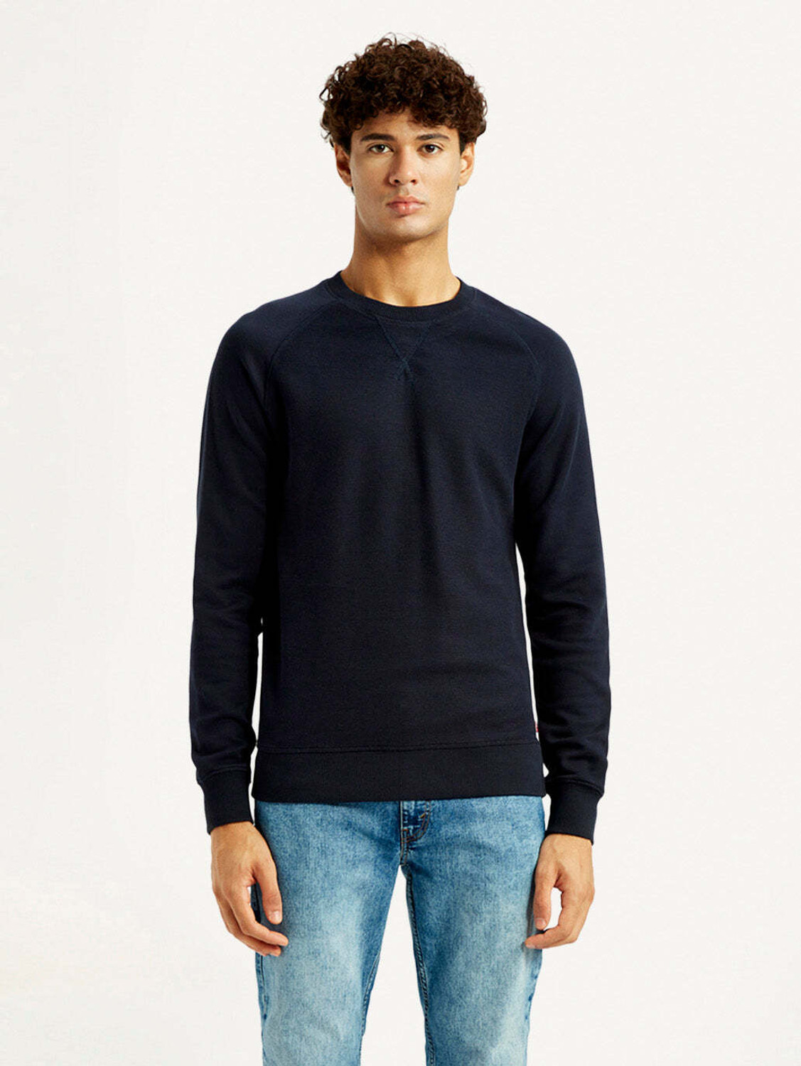Image of LEVI'S Full Sleeve Solid Men Sweatshirt