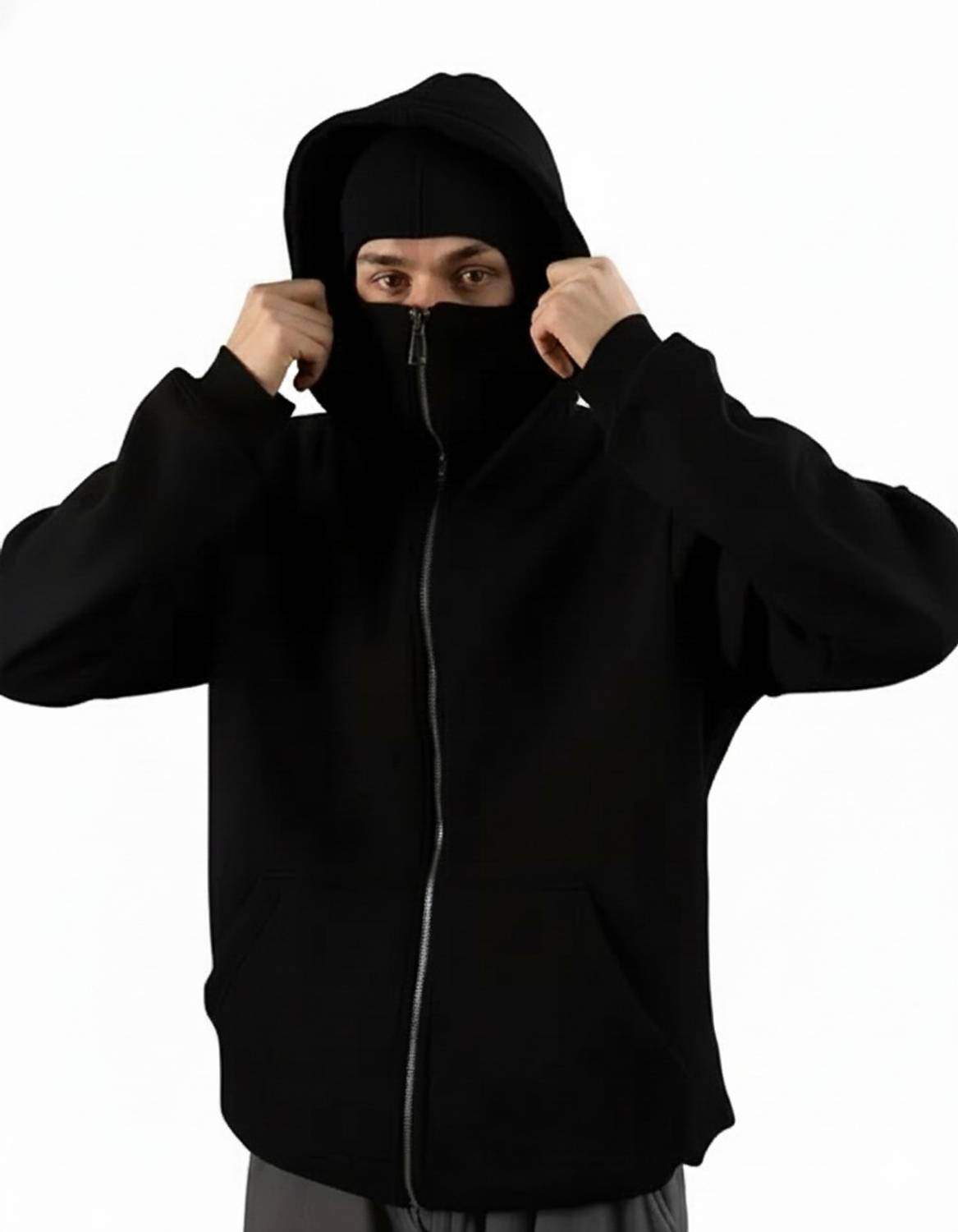 Loomgod Full Sleeve Solid Sweatshirt - Image 3