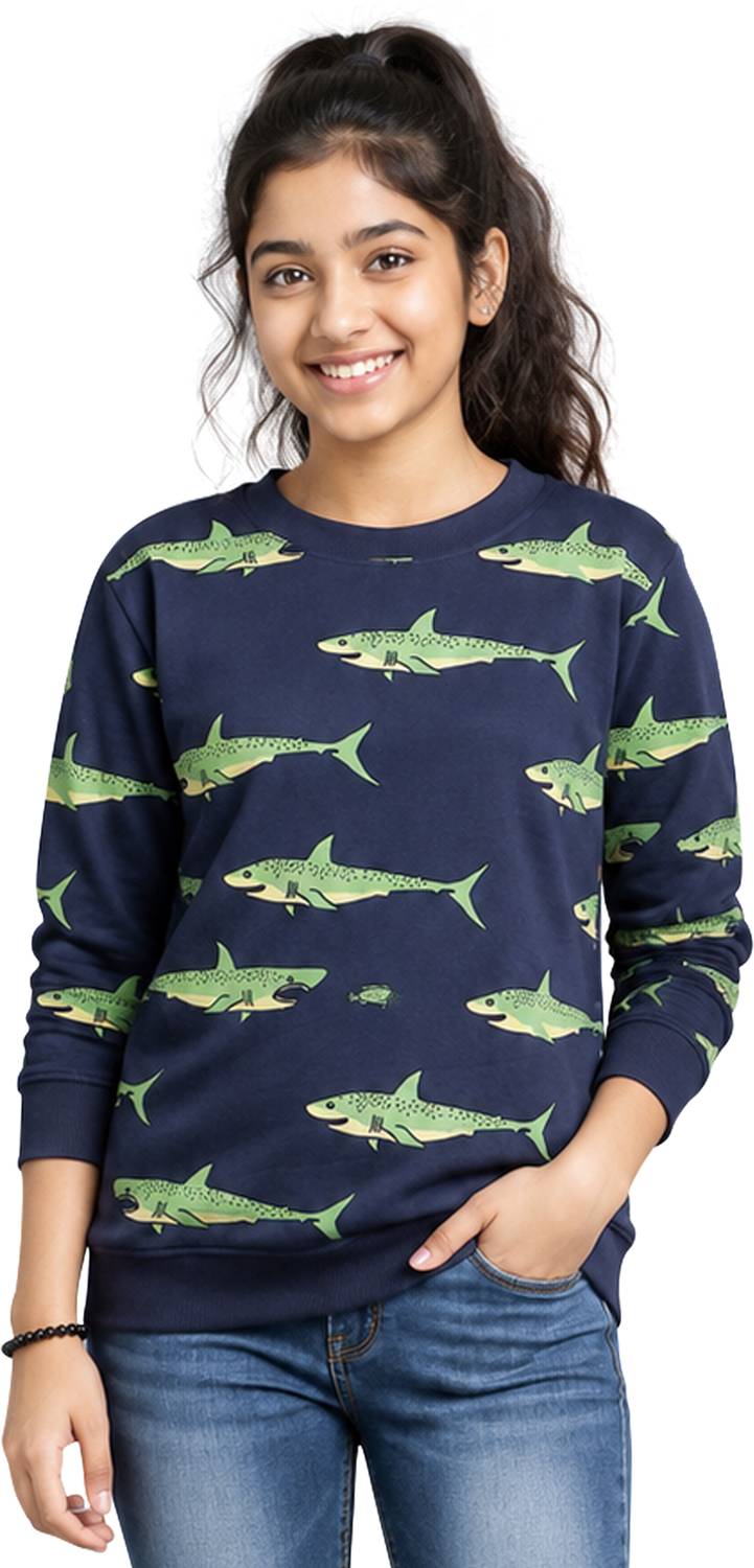 Ariel Full Sleeve Graphic Print Boys Sweatshirt