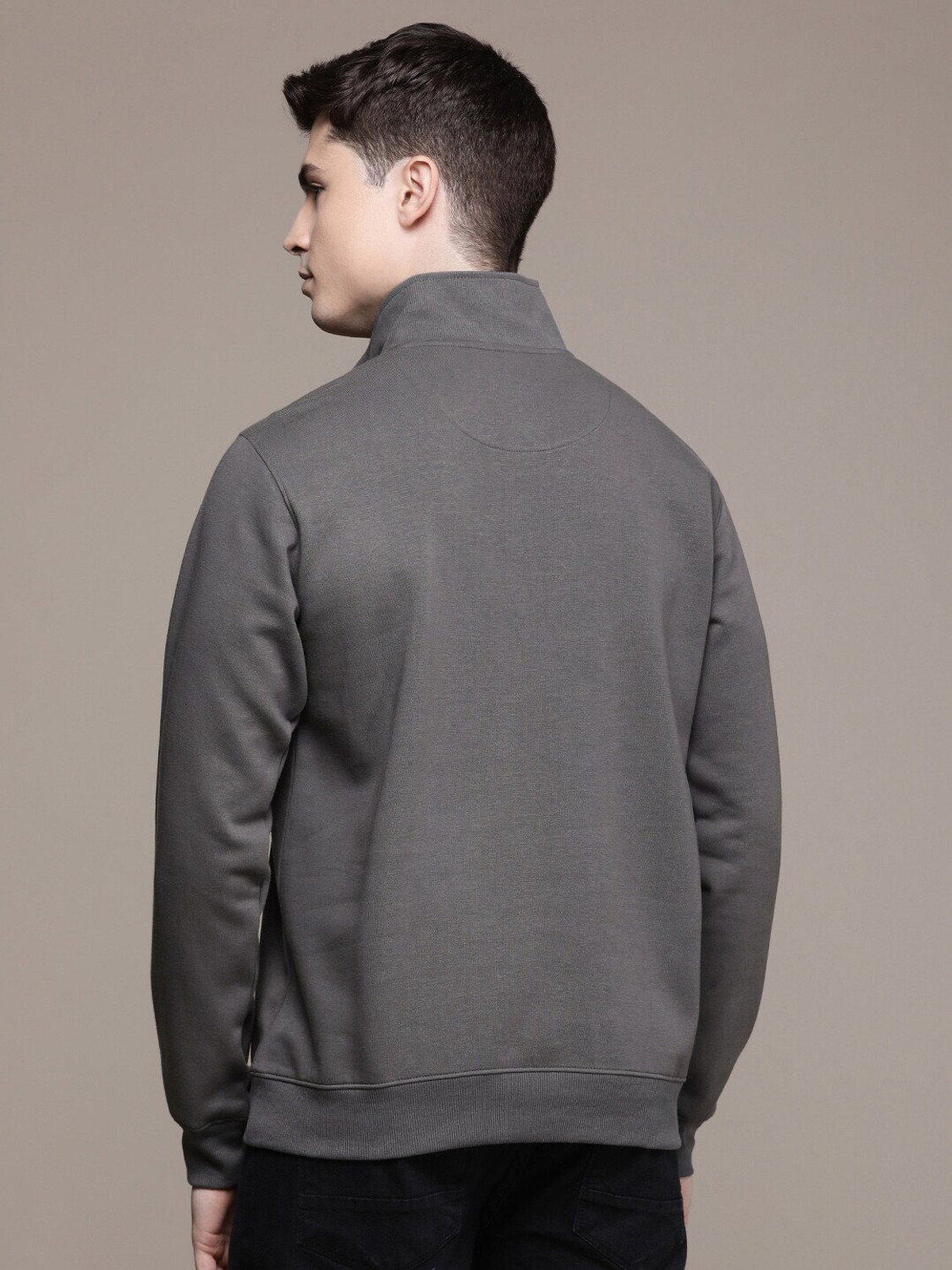 Image of French Connection Full Sleeve Solid Men Sweatshirt