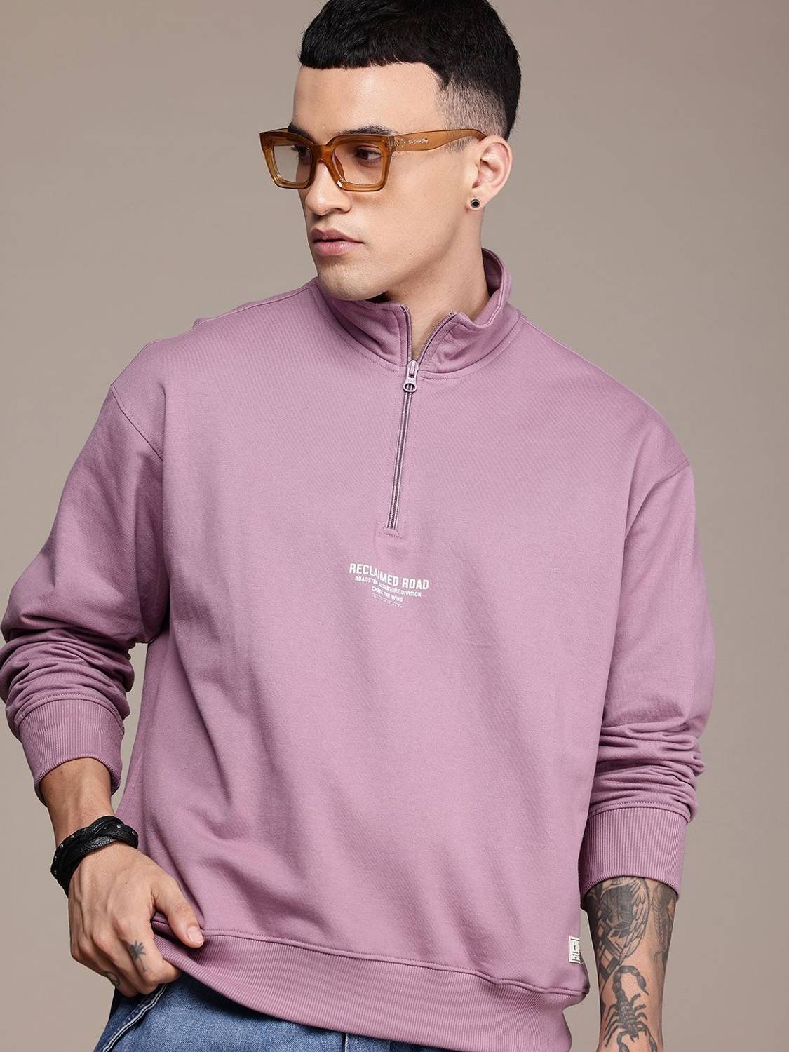 Roadster Men Full Sleeve Printed Sweatshirt - Image 1
