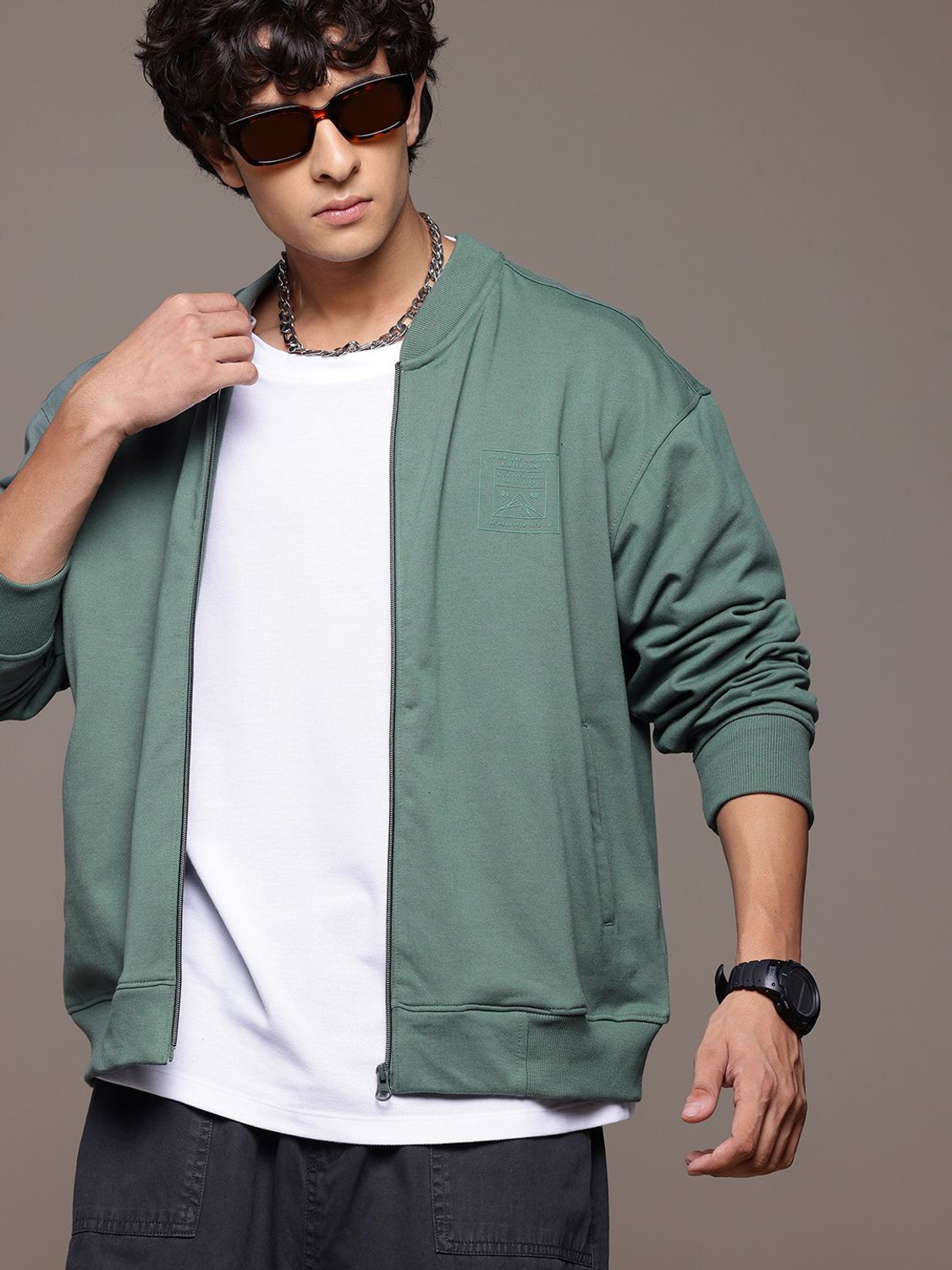 Image of Roadster Full Sleeve Solid Men Sweatshirt