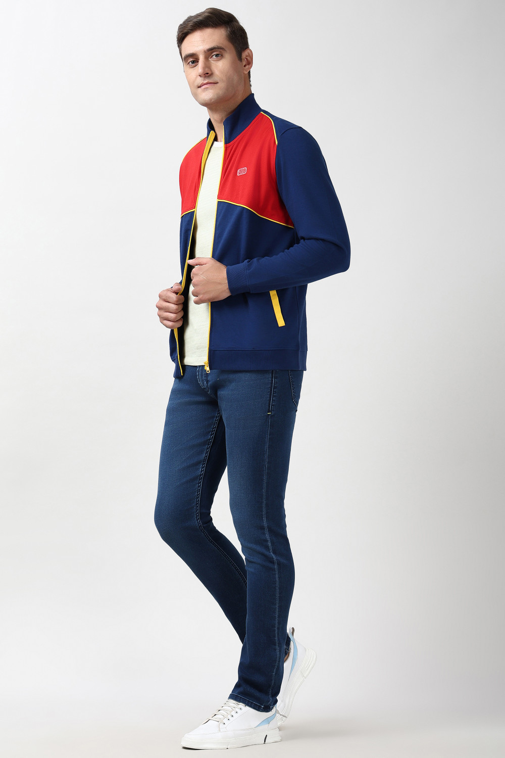 Image of PETER ENGLAND Full Sleeve Solid Men Sweatshirt