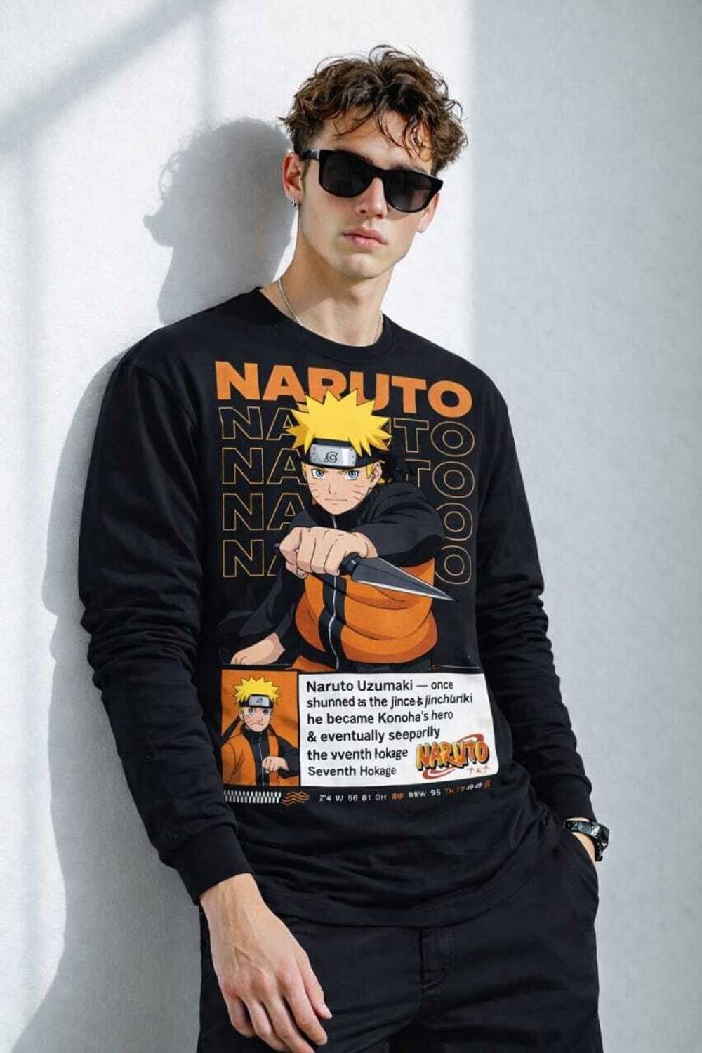 ACEBERE Full Sleeve Graphic Print, Printed Men Sweatshirt