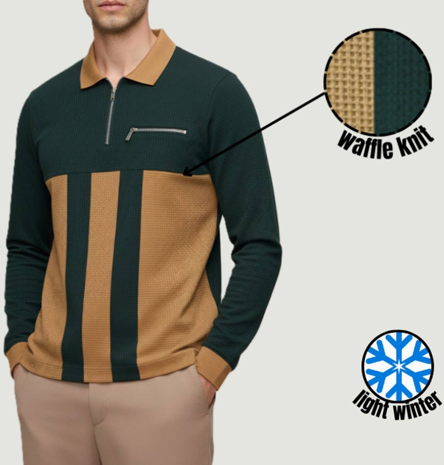 Try Full Sleeve Color Block Men Sweatshirt - Image 3