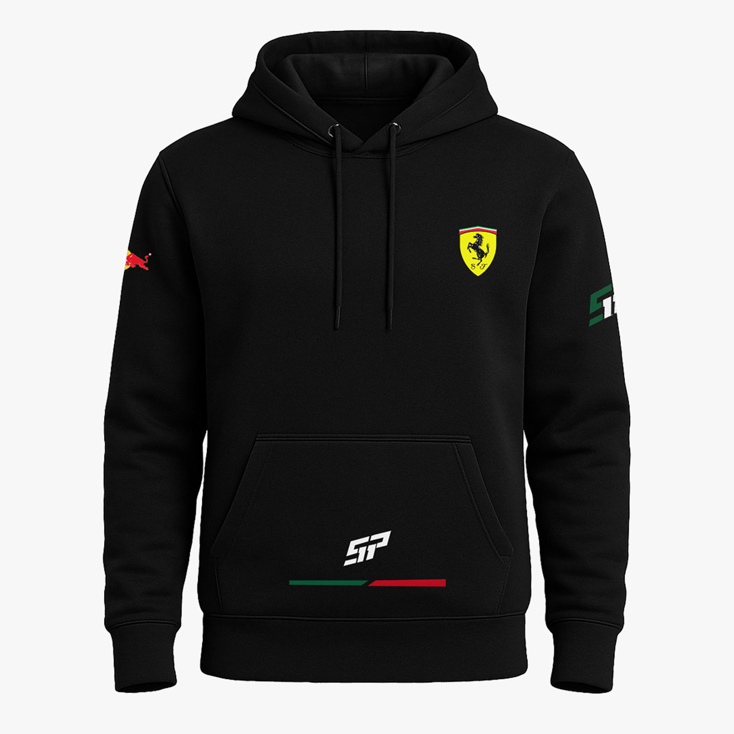 Image of R.A. Garments Men Full Sleeve Graphic Print Reversible Hooded Sweatshirt