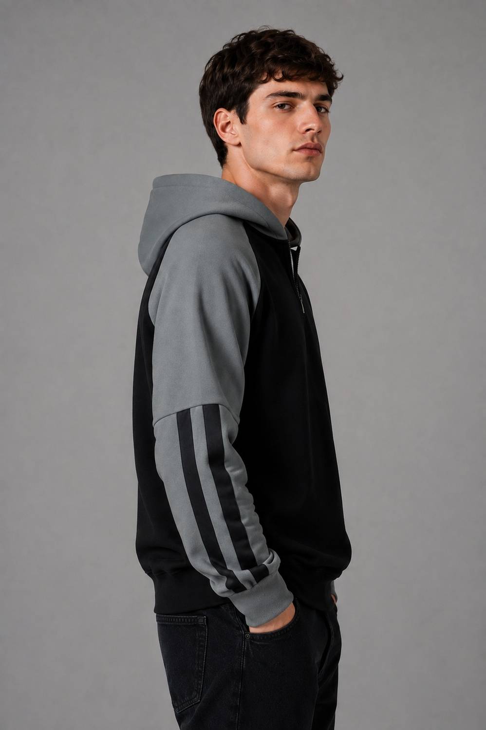 JERKYN Full Sleeve Striped Men Sweatshirt - Image 3
