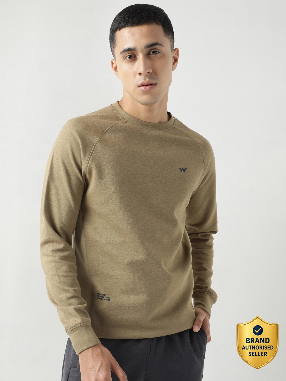 Wildcraft Full Sleeve Solid Men Sweatshirt
