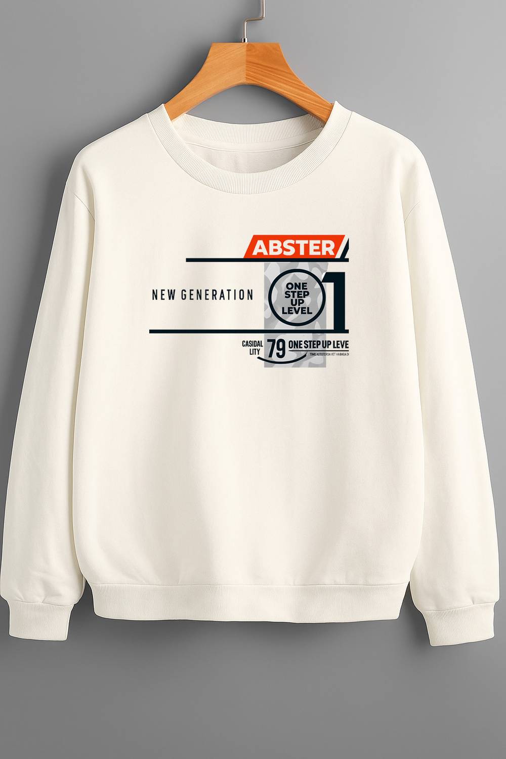 ABSTER Full Sleeve Graphic Print Men Sweatshirt