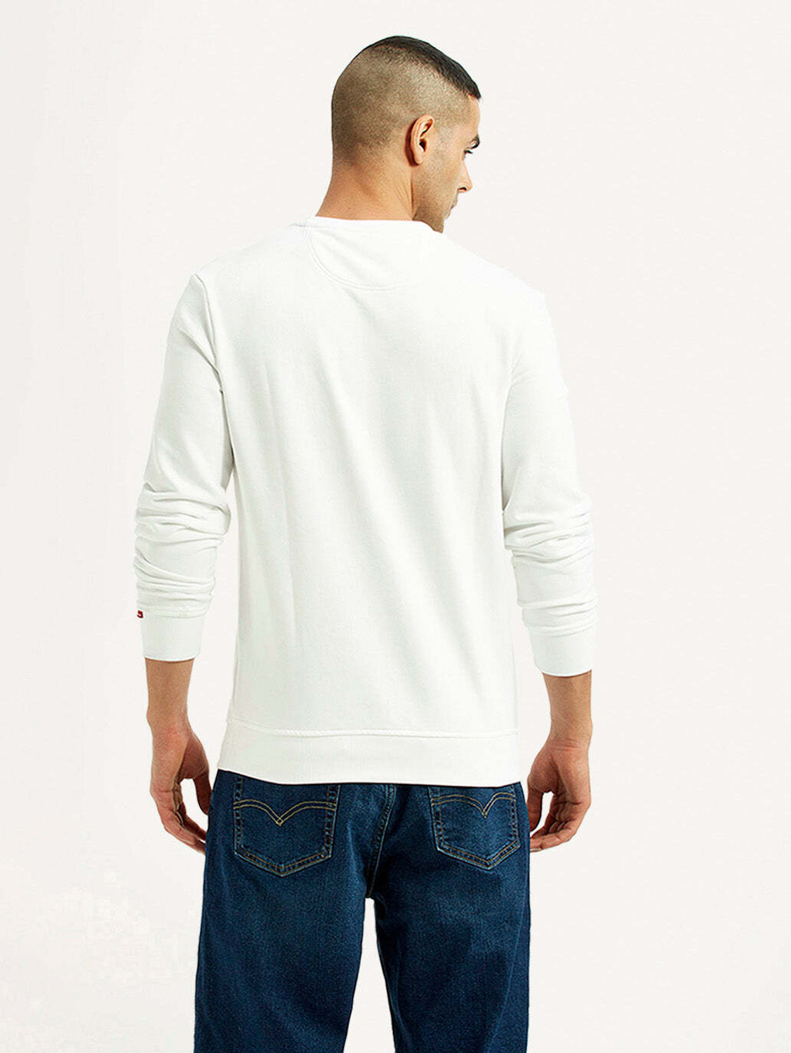 Image of LEVI'S Full Sleeve Graphic Print Men Sweatshirt