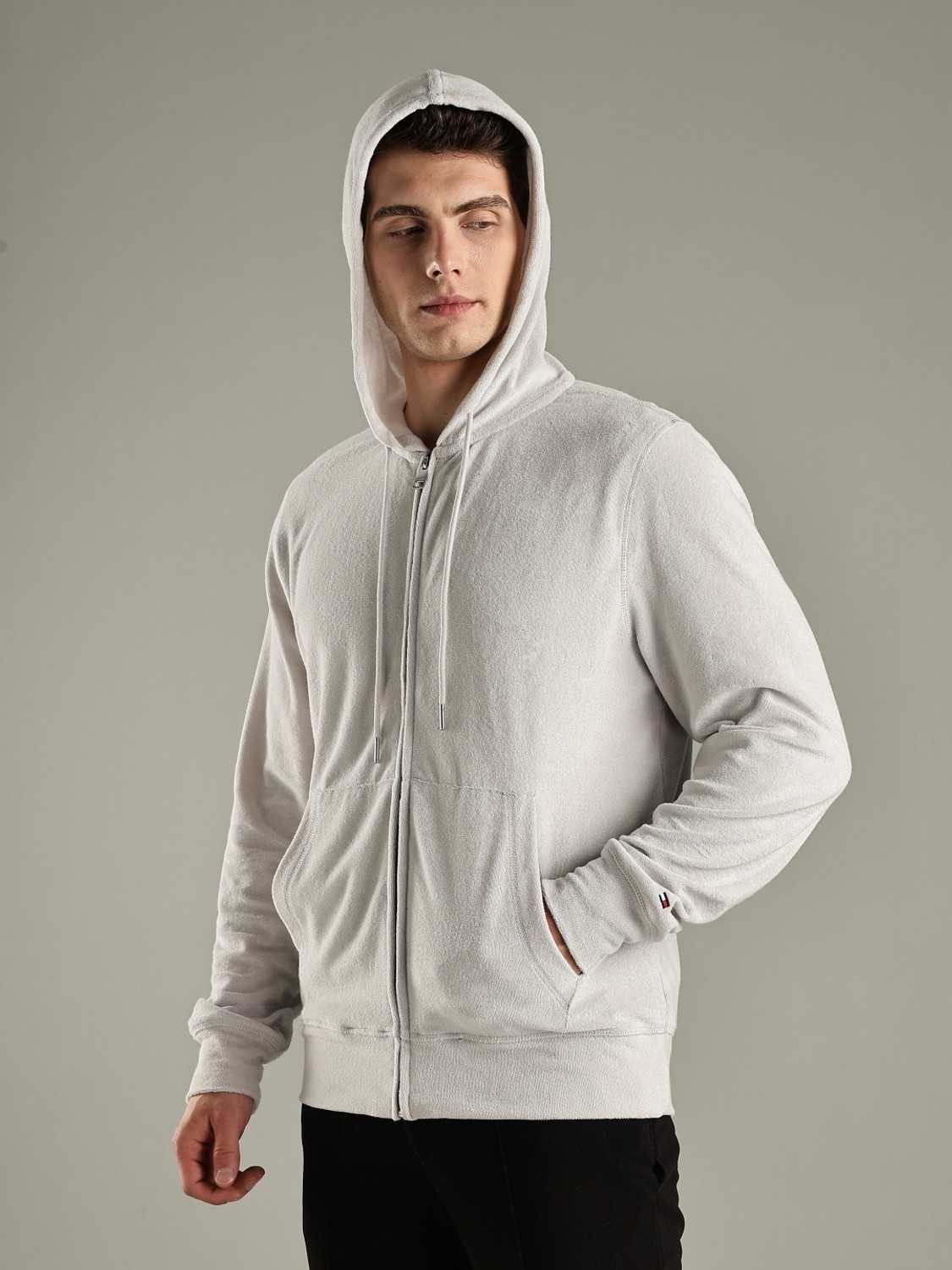 Image of TOMMY HILFIGER Full Sleeve Solid Men Jacket