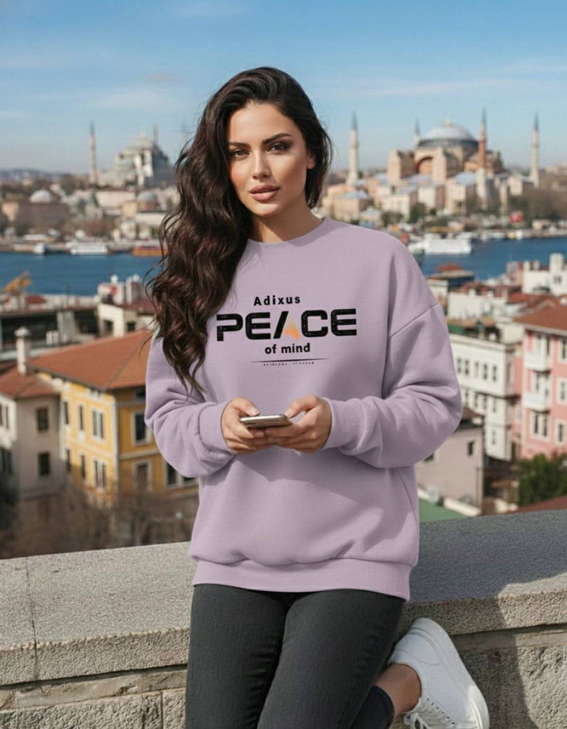 ADIXUS Full Sleeve Solid Men & Women Sweatshirt