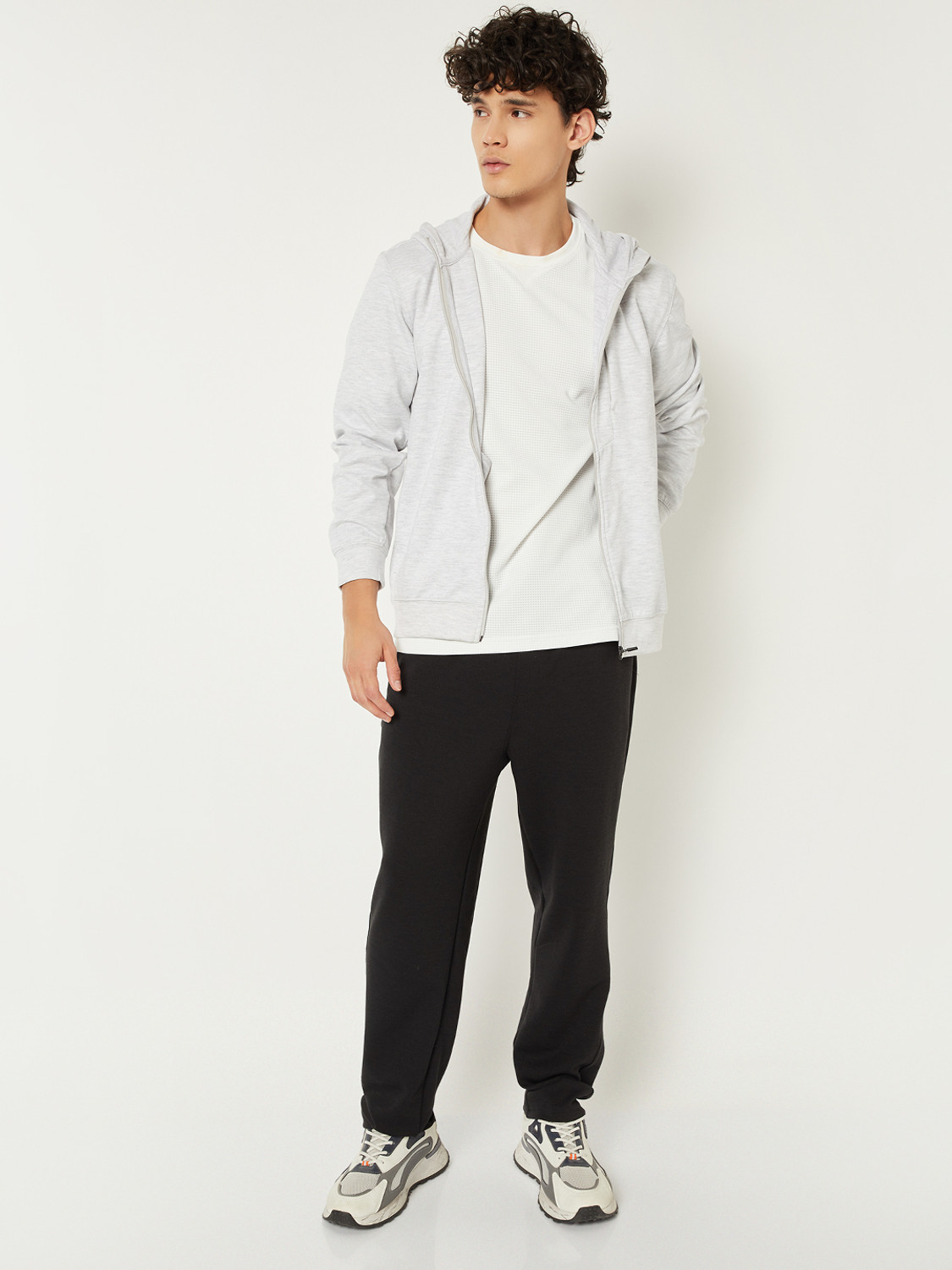Image of MAX Full Sleeve Self Design Men Sweatshirt