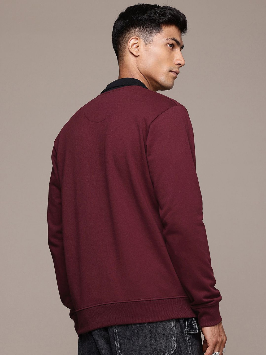 Image of Roadster Full Sleeve Solid Men Sweatshirt