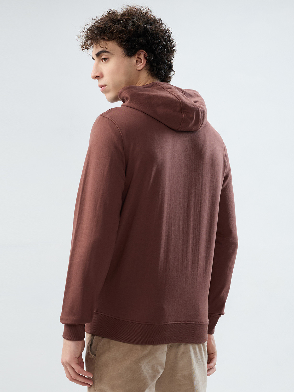 Image of PARK AVENUE Full Sleeve Solid Men Sweatshirt