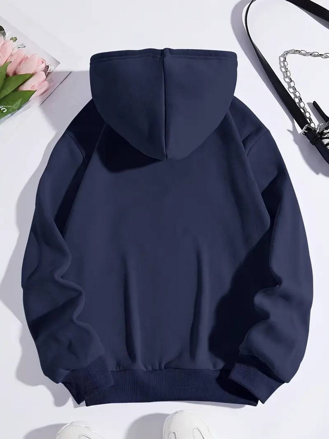 BUCKBARRY Full Sleeve Solid Men Sweatshirt - Image 3