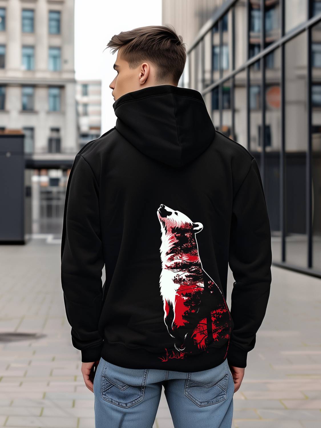 BUKKL Full Sleeve Graphic Print Men Sweatshirt