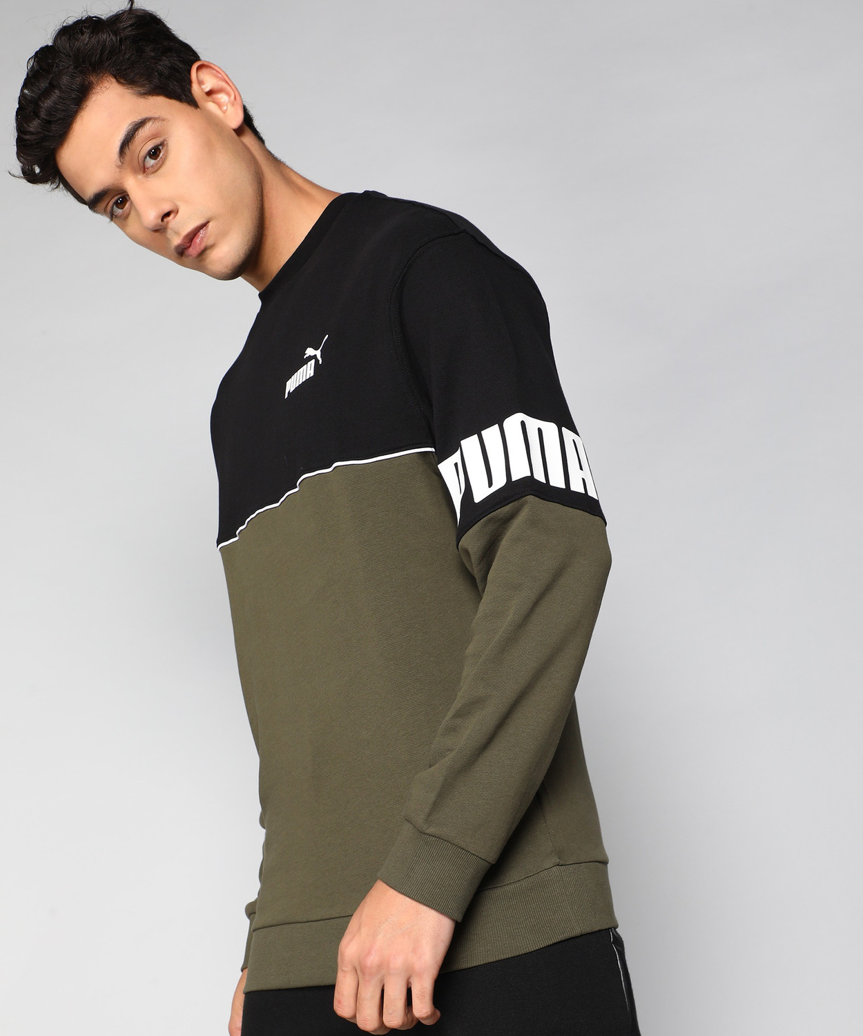 Image of PUMA Full Sleeve Printed Men Sweatshirt