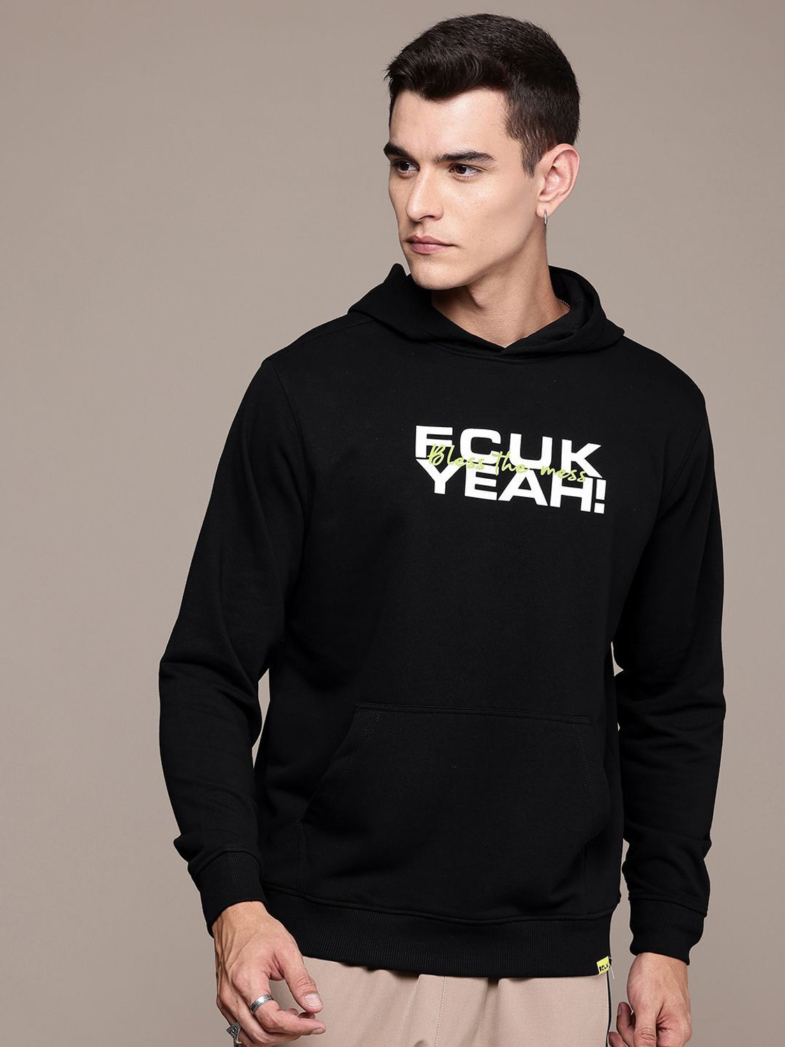 Image of FCUK Full Sleeve Printed Men Sweatshirt